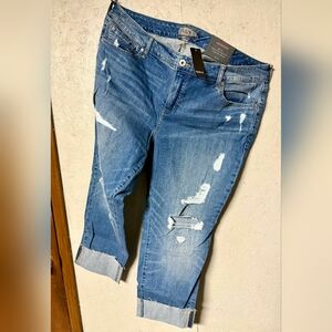 Torrid Light Blue Distressed Boyfriend Jeans